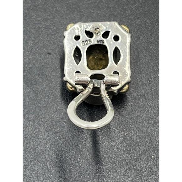 Samuel Behnam BJC Bali Made Designer 925 14K Gold Citrine Garnet Omega Earrings - Picture 13 of 16